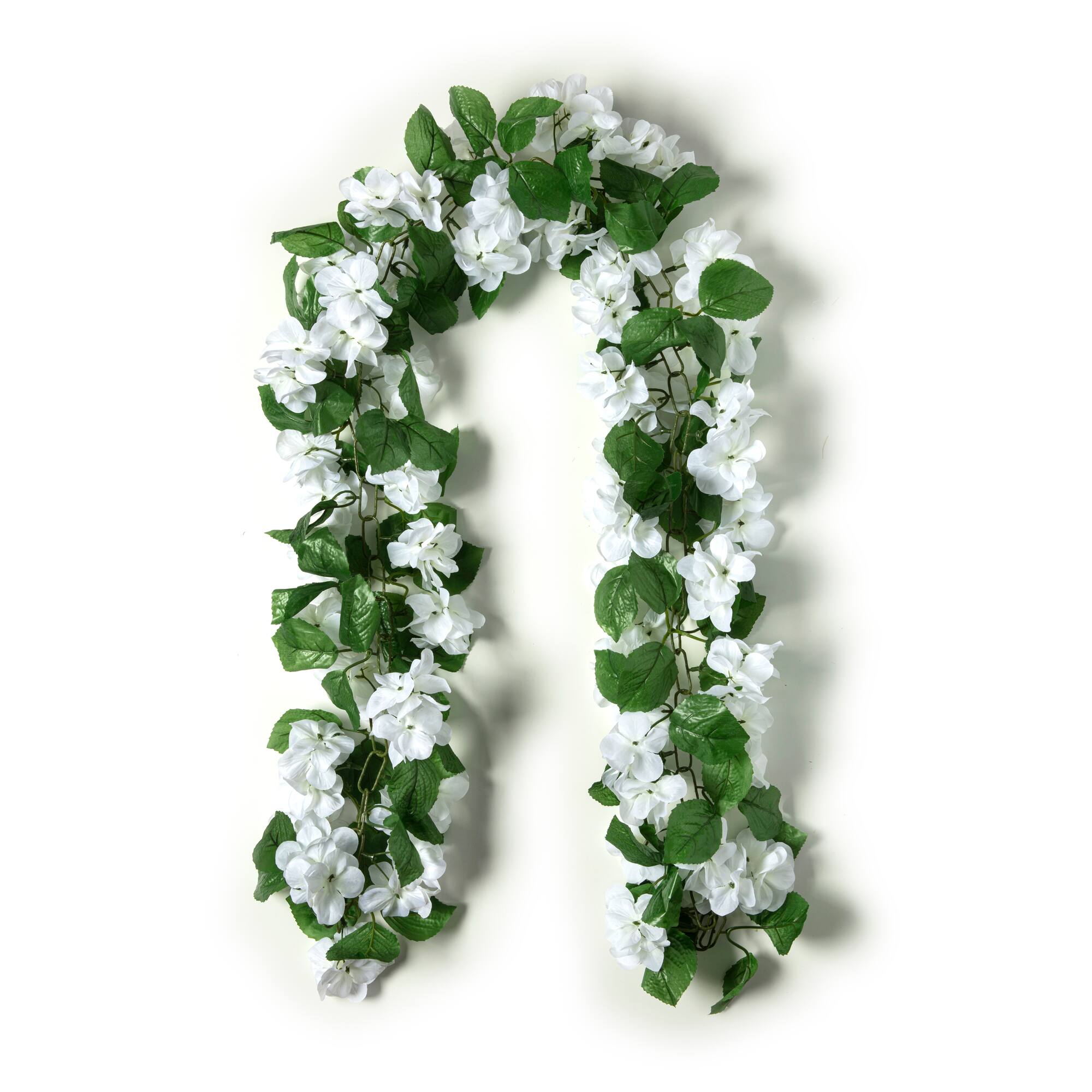 8 Pack: 6ft. White Hydrangea Chain Garland by Ashland®